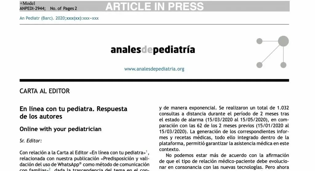 Telemedicina durante la pandemia 2020. Estudio científico Dr. Amado Puentes.