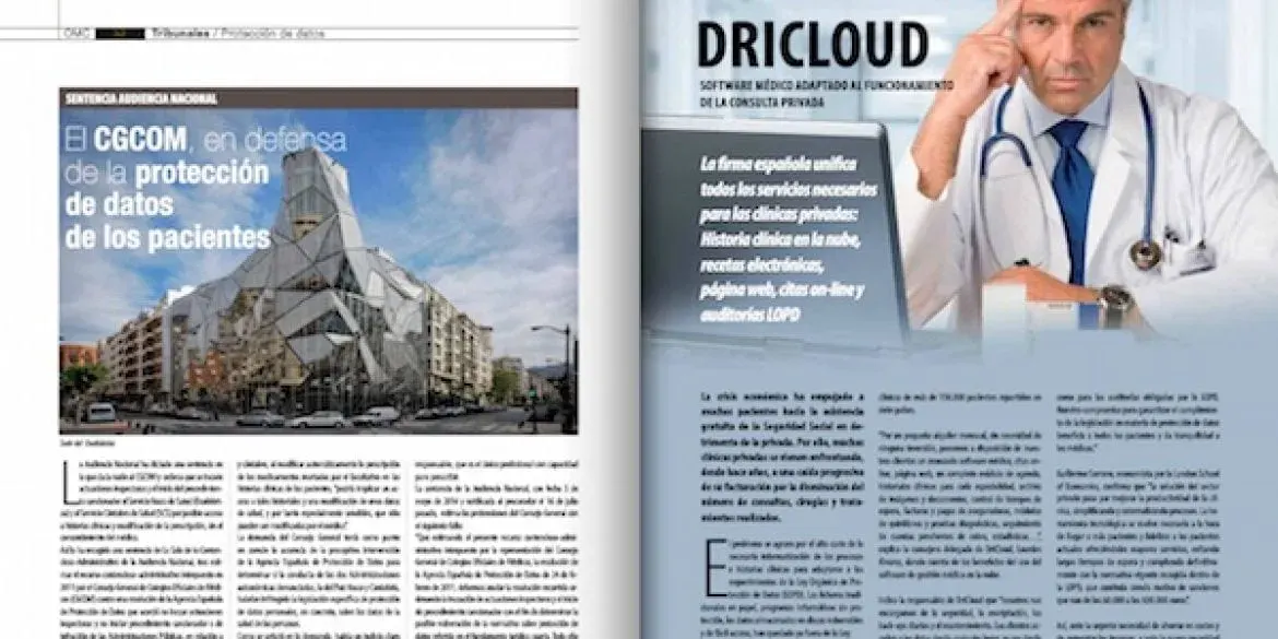 La Organización Médico Colegial elogia la iniciativa DriCloud