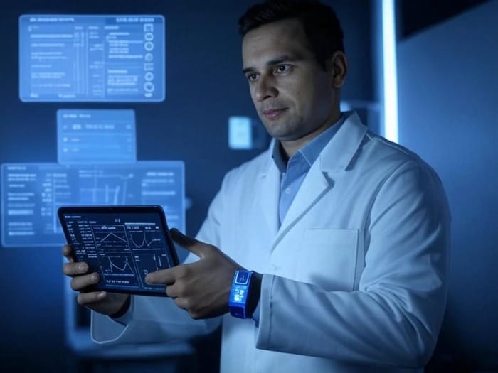 Ilustración representando el avance de la medicina preventiva